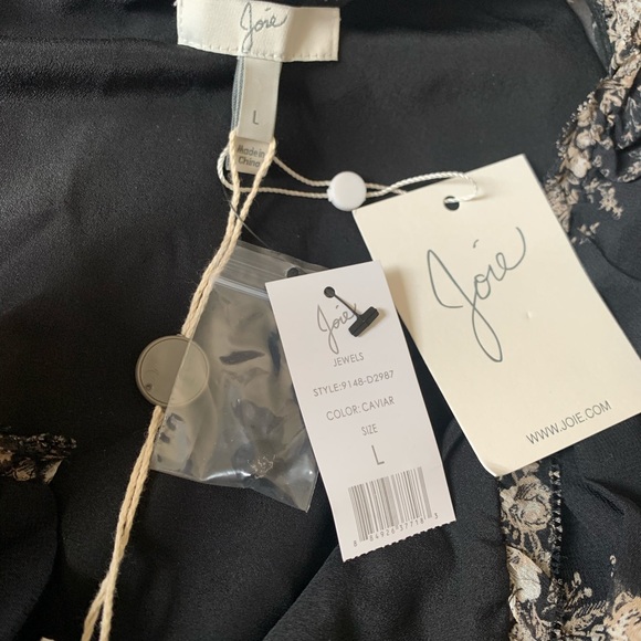 Joie silk large size tie waist dress - Picture 3 of 8